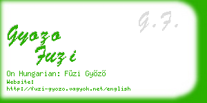 gyozo fuzi business card